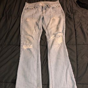 American eagle light wash boot cut jeans